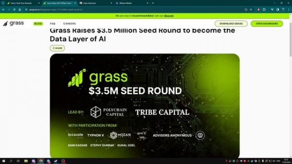 Grass.io лучший дроп марта 100$ в месяц бонус при регистрации
