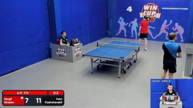 03:30 Киреев Сергей 1-3 Фащевский Иван стол 4 ЮГ-7 30.05.22 смотреть онлайн