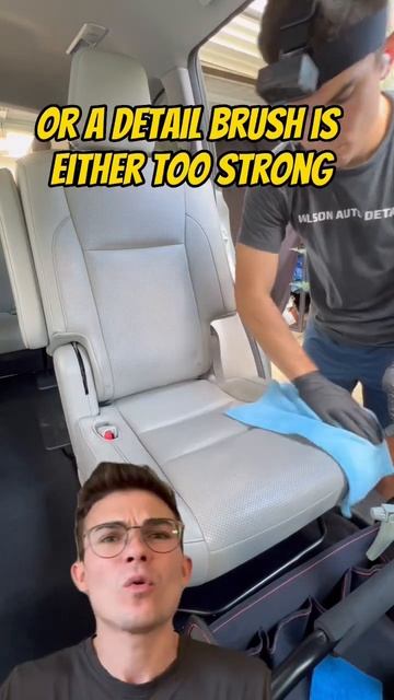 Steam clean leather seats WITHOUT damage #autodetailing #cardetailing #detailer #detailing #detail смотреть онлайн