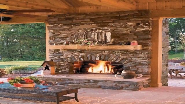 Outdoor Patio And Fireplace Designs смотреть онлайн