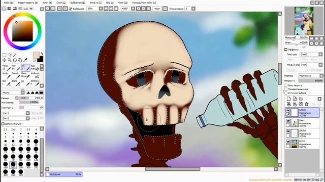 UnderSwap (Sans/Papyrus) - SpeedPaint смотреть онлайн