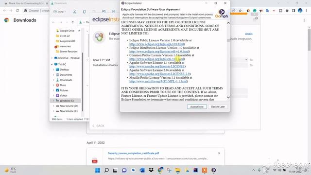 How To Install Eclipse IDE On Windows 11 | Kailash Namata