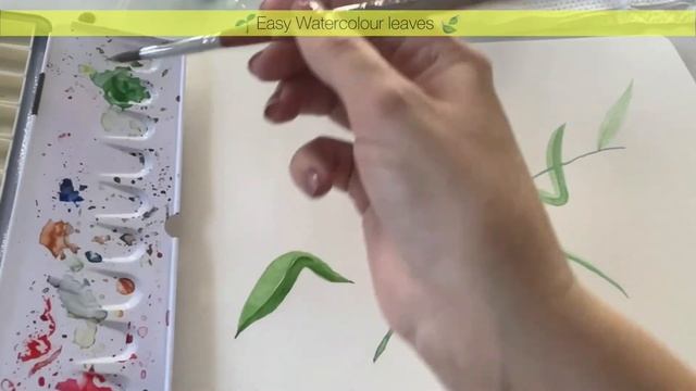 Easy Watercolour Leaves - Mini Palm Tree Study || under 30 minutes daily studies смотреть онлайн