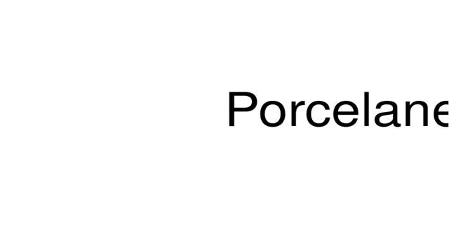 How to pronounce Porcelaneous