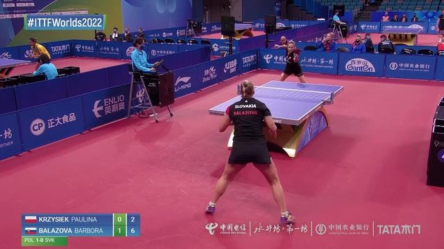 Highlights | Paulina Krzysiek (POL) vs Barbora Balazova (SKV) | WT Grps | #ITTFWorlds2022 смотреть онлайн