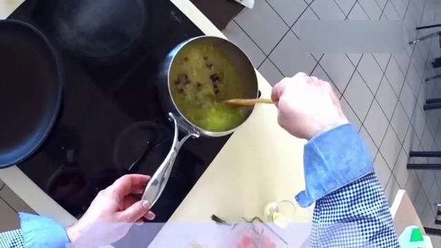 Глазированная морковь с пилавом из перловки