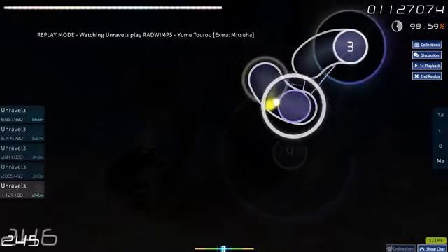 First Above 150pp !~ RADWIMPS - Yume Tourou (Extra: Mitsuha) [164pp 5,32*] - Osu!