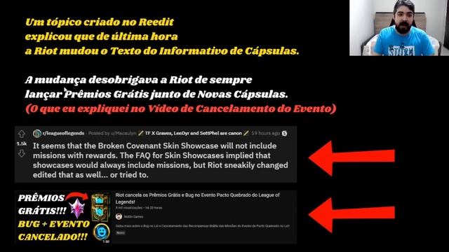 Riot Pede Desculpas E Dá Prêmios Grátis Dobrados Para Todos No League Of Legends!