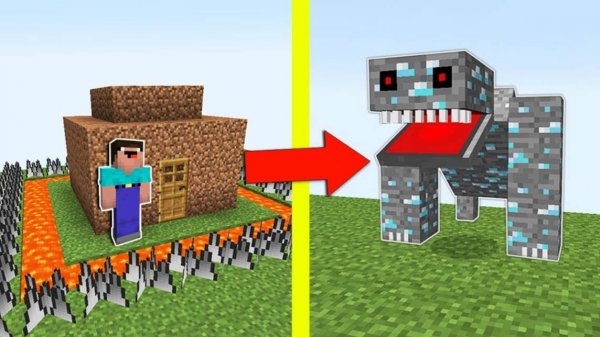 📹 НУБ ПОСТРОИЛ САМЫЙ ЗАЩИЩЕННЫЙ ДОМ МАЙНКРАФТ ! НУБ ПРОТИВ МОНСТР ТРОЛЛИНГ ЛОВУШКА MINECRAFT Мульти