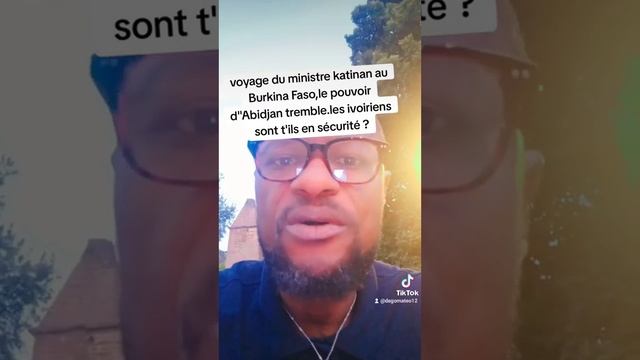 voyage du ministre Koné katinan au Burkina Faso sur invitation смотреть онлайн