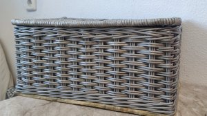 короб из бумажной лозы на картонном дне( часть 1)