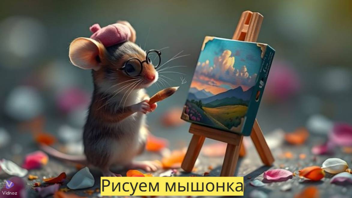 Маленькие художники: Рисуем мышонка - Детский образовательный мультфильм смотреть онлайн