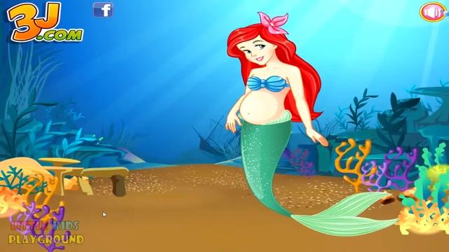 Pregnant Elsa, Cinderella, Ariel And Rapunzel Gives Birth - Baby Games Compilation | #Kidsgames