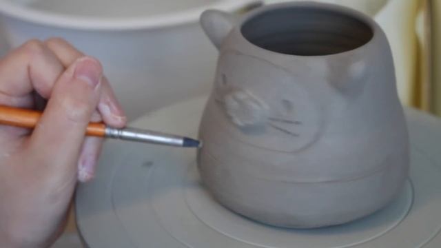Studio Vlog | Full Process of Sculpting Animal Planters | My First Puppy Meeting My Cat! | ASMR Vlo смотреть онлайн