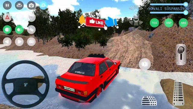 Kırmızı Tofaş Şahin Offroad Araba Oyunu || Şahin Araba Sürüş Oyunu #70 - Android Gameplay смотреть онлайн