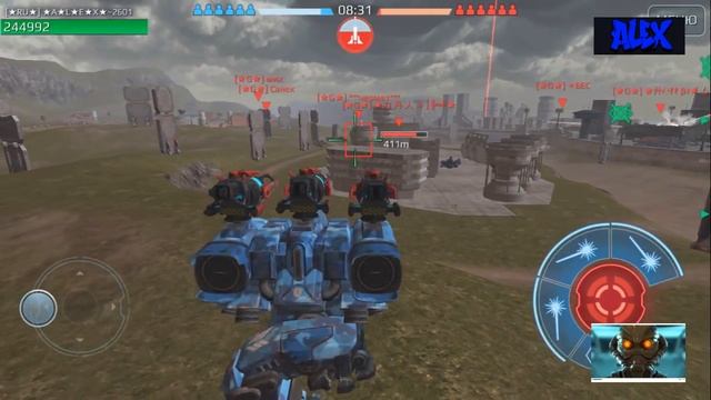 Прямая трансляция пользователя Alex - 2601 War Robots смотреть онлайн