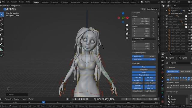 How To Rig A Character || Goddess Eris #DTIYS Challange - Part 3