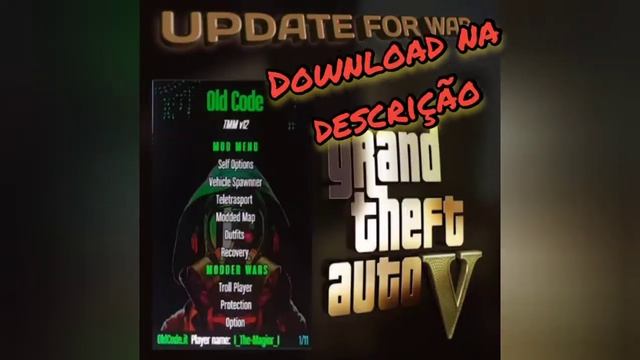 FREE MODMENU /UPDATE PARA TRETA , MODLOADER FOR WAR , GTAV PS3/ OLD CODE, TMM V12/CEX/DEX/HEN/ смотреть онлайн