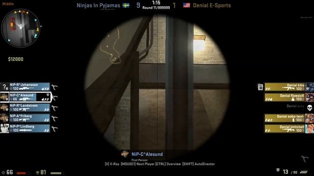 CS:GO NiP V Denial ESEA Invite Season 13 Global Finals Map #2 Train смотреть онлайн