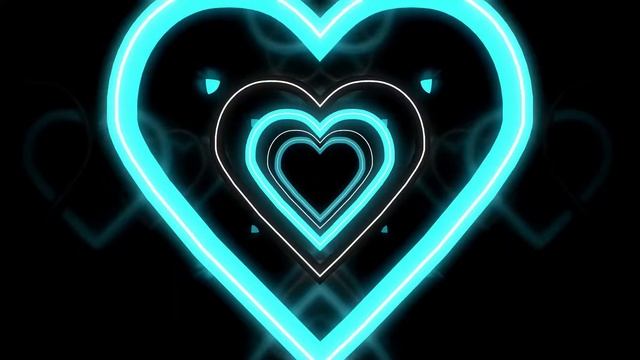 Neon Lights Love Heart Tunnel and Romantic Abstract Glow Particles 4K Moving Wallpaper Background смотреть онлайн
