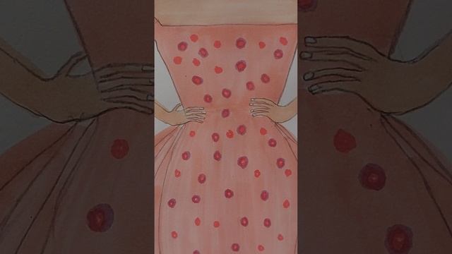 Aishwarya Rai peach gown..Cannes look #4 #art #drawing #illustration #fashion #cannes смотреть онлайн