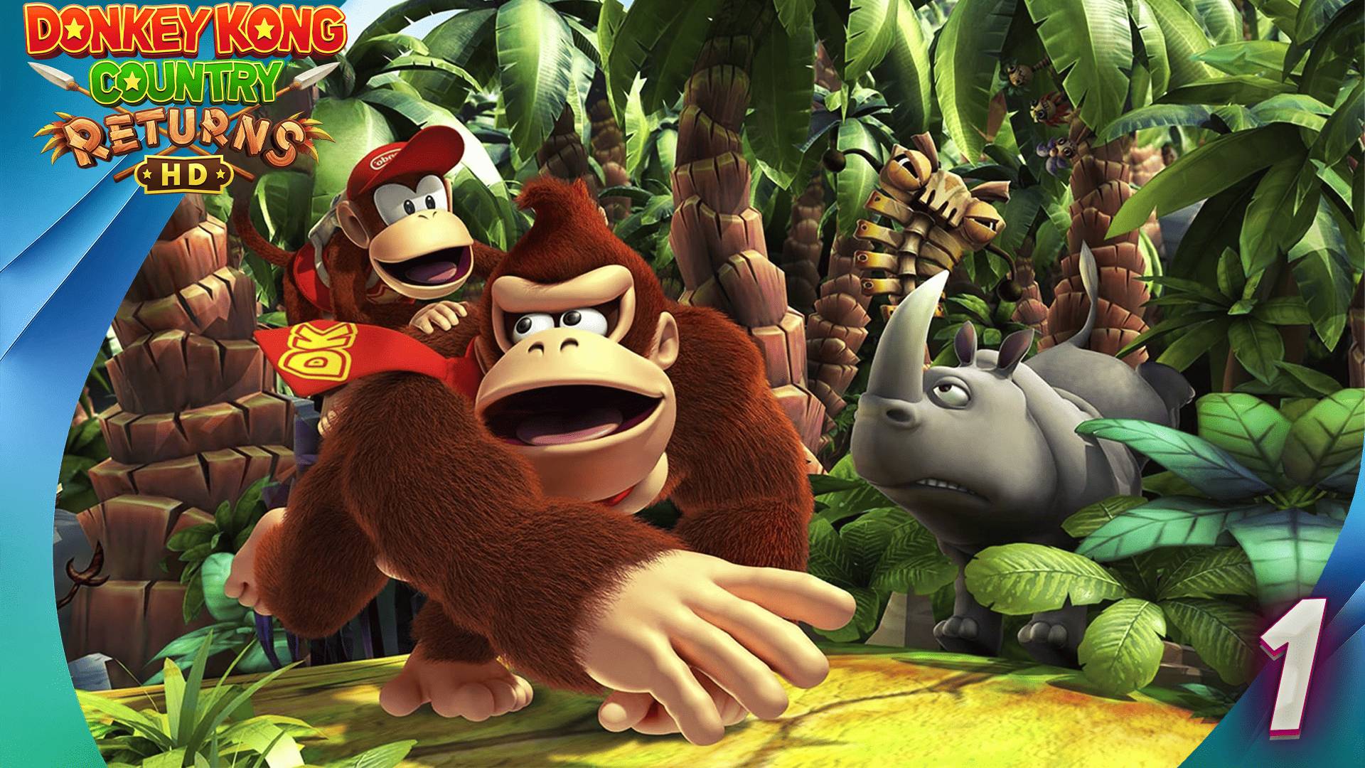 ОБЕЗЬЯНИЧИМ. Donkey Kong Country Returns HD Прохождение #1 смотреть онлайн