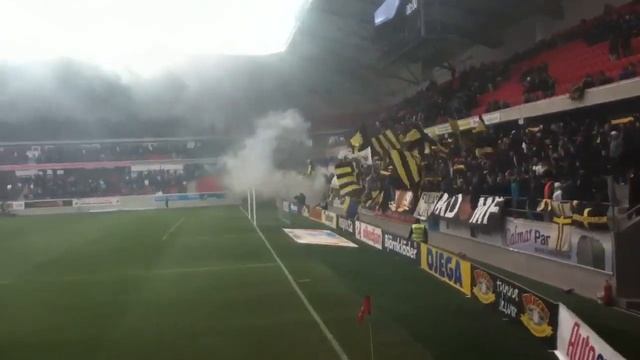 Kalmar-AIK 2012-04-09 - AIK-klacken innan avspark смотреть онлайн