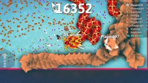 OMG 😱Snake io 🐍 Haira snake skin 🐍 delicious  snake,Zero to Hero gameplay||  Ds worms