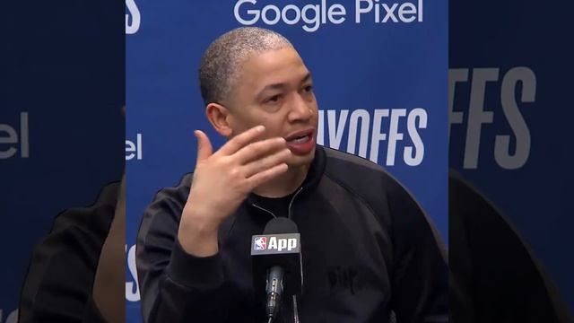 Coach Tyronn Lue Applauds Kyrie Irving After His 30-point Performance In Game 6 🗣️#NBAPlayoffs