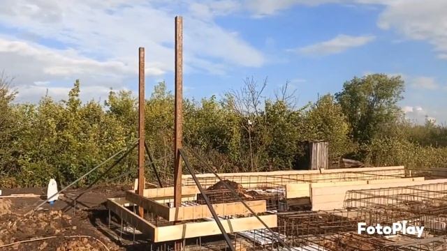 Конструктив, расчëт нагрузки, армировка фундамента.