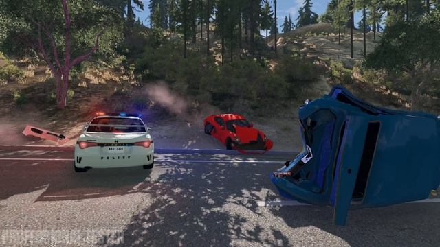 Car Crash Compilation BeamNG Drive Realistic | Dash Camera Ep. 45 | ProfessionalTester смотреть онлайн