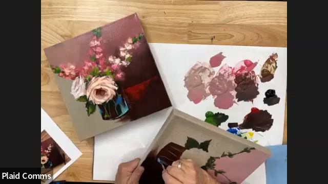 Online Class: Paint Night Live: FolkArt Still Life in Pink | Michaels смотреть онлайн