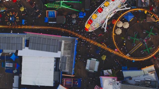 Los Angeles Beach Aerial View - 4K Ultra HD Live Wallpaper смотреть онлайн