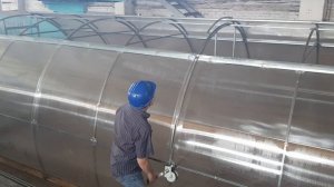 Сдвижная крыша в действии