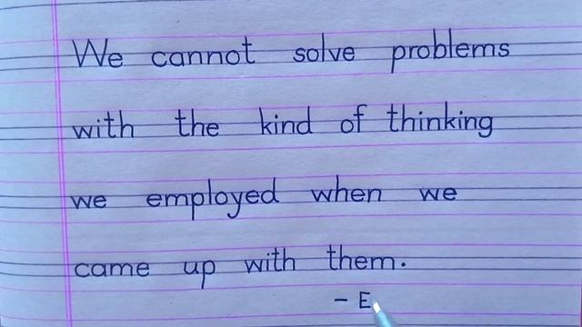 Albert Einstein quotes | Good handwriting| English writing| Gel Pen calligraphy| смотреть онлайн