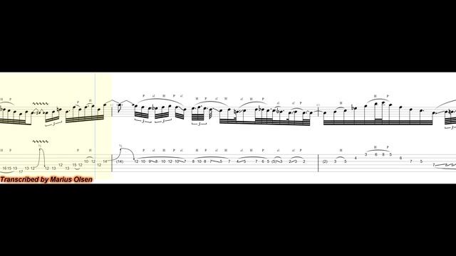 Guthrie Govan - Ner Ner, Richie Kotzen Guest Solo | Transcription смотреть онлайн