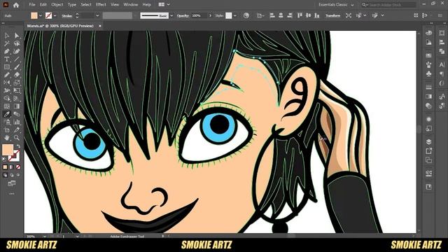 How to Draw Hotel Transylvania- Mavis (Speed art) | Adobe Illustrator || Smokieartz смотреть онлайн