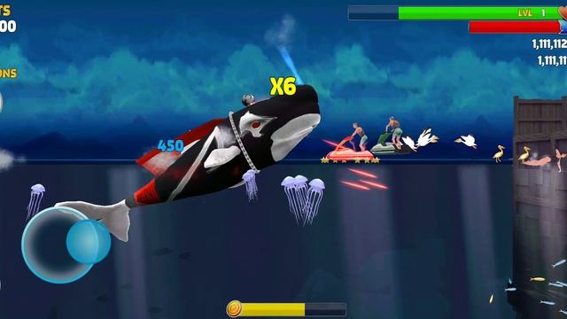 Hungry Shark evolution MOBY DICK Mod gameplay [Android] смотреть онлайн