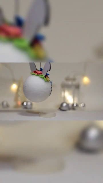 Новогодний кролик. Ёлочная игрушка. смотреть онлайн