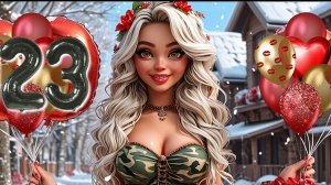 Поздравления С 23 ФЕВРАЛЯ!👦❤😆  Музыкальные Поздравления С Днём Защитника Отечества!