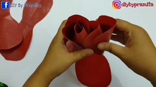 Cara Membuat Standing Flower dari plastik kresek - Standing Giant Flowers From Plastic Bag смотреть онлайн