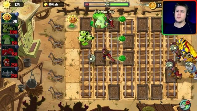 ПВЗ ЭКЛИЗ, НО МЫ ZОМБИ !!!   ⇶   Plants Vs Zombies 2 мод Eclise №14
