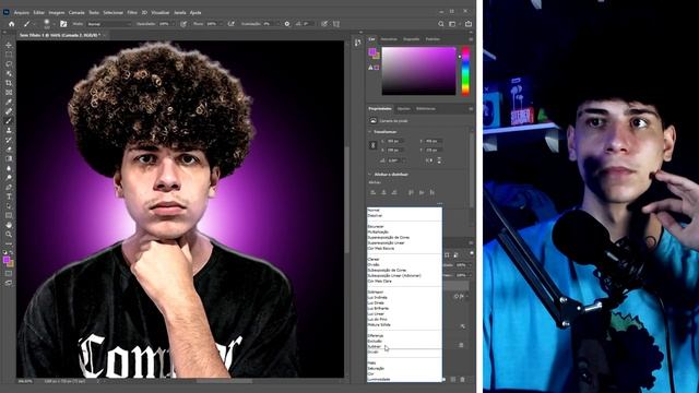 como FAZER ILUMINAÇÃO pelo PHOTOSHOP 2021 | criar BRILHO NEON em suas THUMBNAILS | GUIA COMPLETO смотреть онлайн