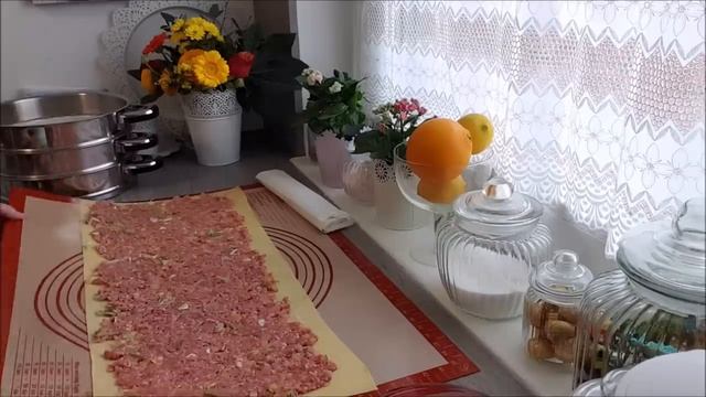 Мясной рулет на пару!Вкусный обед!Домашняя еда Кухня Рецепты смотреть онлайн