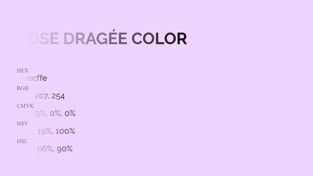 Rose Dragée color #eecffe hex Cool Violet color eecffe смотреть онлайн