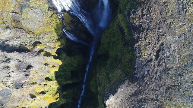 Iceland Glymur Foss 200 meter high awesome