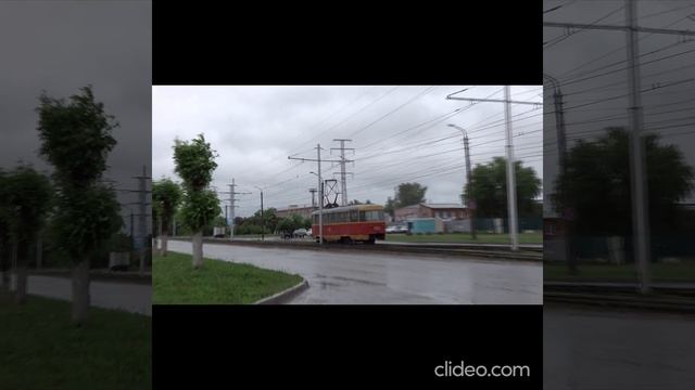 РОССИЯ .ГОРОД УФА УФИМСКИЙ ТРАМВАЙ ТРОЛЛЕЙБУС ПЕРВЫЕ УТРОМ ЕДУТ ИЗ ДЕПО 8 ИЮНЯ 2022 russia tram смотреть онлайн