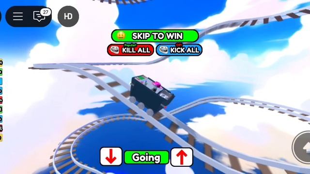 РОБЛОКС на вагонетке в  небеса ( CART RIDE )