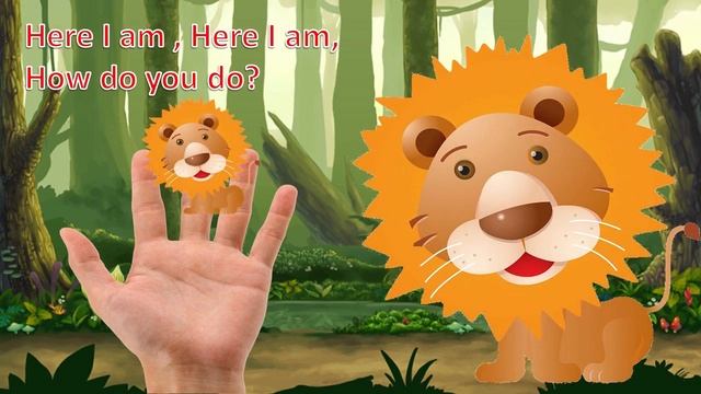 ANIMALS FINGER FAMILY CARTOON NURSERY RHYMES SONGS FOR KIDS LION ELEPHANT ZEBRA GIRAFFE MONKEY смотреть онлайн