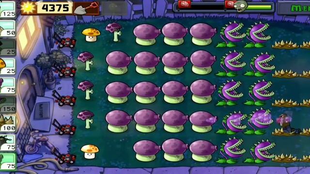 Plants Vs Zombies Adventure Night Level 1 Gameplay